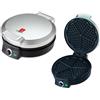 Piastra Elettrica per Waffle Antiaderente 1000W Waffel Cialde Crepes Macchina