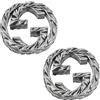 GUCCI ORECCHINI GUCCI INTERLOCKING G STUD argento sterling 925 accessori da donna