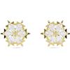 SWAROVSKI 5757816 ORECCHINI A LOBO MAGIC, TAGLIO MISTO, FIOCCO DI NEVE, BIANCHI,