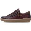 Remonte D0700-37 Scarpa Sportiva Con Cerniera Bordeaux In Vera Pelle N. 37-43
