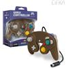 Cirka Controller Marrone/Beige Wired Ergonomico Per Nintendo GameCube New