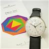 Junghans Orologio uomo Junghans Max Bill Edition 2017 041476200066 pelle nera