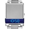 Bulova Orologio Uomo Bulova Computron 96C139 LED Digitale Quarzo Argento Display...