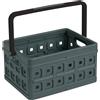 Helit Sunware Square Folding Box with Handle, Anthracite/Black, One Size