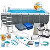 Intex Piscina da giardino con struttura 549 x 274 x 132 cm 21 in 1 INTEX 26356