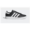 Adidas Team Court Nero Bianco Pelle (EF6048) Sneakers Trainers Nuovo OVP