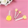 20Pcs Bamboo Handle Sponge Painting Brushes Reusable Round Sponges Kids Art