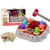 LEAN TOYS Wac A Mole Arcade Game Dinosauri Vulcano Effetto fumo Luci Suoni