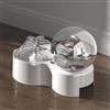 Eurowagens Gatti Acqua Fontana Con Pompa 2300ml Automatico Animale Domestico Cane Dispenser
