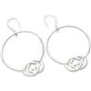 GUCCI ORECCHINI GUCCI GG Cerchio SILVER BRIT Altezza 4,5 cm Larghezza 3,8 cm Access...