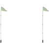 Kids Bicycle Safety Flag with Dinosaur Print Reusable Flagpole for Bike Trailer