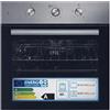 BAKAJI Forno a Incasso 60 cm Capacità 61 Litri Ventilato, Grill con 4 Funzioni e Struttura in Acciaio Inox, Cottura Uniforme ed Omogenea, Luce Interna e Preriscaldamento, Facile da Pulire
