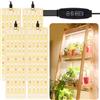 FIVAVA Lampada per Piante 4 Pezzi LED Luce per Piante Full Spectrum Grow Light