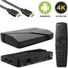 Dreambox Play UltraHD 4K UHD Bluetooth LAN Android TV 11 IP Receiver Nero