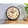 Senza marchio Orologio da parete in legno artigianale design antico vetro profondo elegante...
