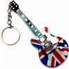 Eurasia1 Wooden Keyring Guitar Shape - Oasis - Noel Gallagher - Union Jack Theme