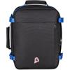 Invicta Zaino da Viaggio Freeway S Uomo Donna 28,5 L,Grigio, 40 x 30 x 20 cm, Zaino Sottosedile con Porta PC Laptop 15,6, Apertura a Conchiglia, Fascia Trolley