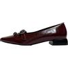 IGI&CO SCARPE DONNA BALLERINA CON PUNTA E FIBBIE 1180511 BORDO'