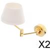 2X 1:12 Lampada Dollhouse Parelle Accessori Per Lampada Da Parete Vintage Style