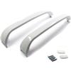 MANIGLIE FRIGO COMPATIBILI BOSCH COPPIA MANIGLIE PORTA FRIGORIFERO BIANCHE RICAM