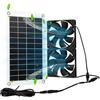 Kit Ventilatore Pannello Solare 8W con Doppio Ventilatore 12V per Ventilazione C