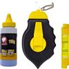 MEDID Tracciatore a filo con polvere blu e mini livella 30 M 115 G (3UD)