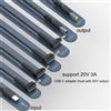 Eurowagens Cavo Di Alimentazione Tipo C 5.5x2.1mm 5.5x2.5mm 4.8x1.7mm 4.0x1.7mm 20V 3A 60W