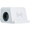 Multipresa a 2 prese con 4 porte USB e ricarica wireless su supporto COMBIFLAT-1