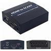 Arthon Convertitore da HDMI a SCART per immagini e audio + adattatore jack da 3,5 mm