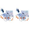 No 2X 8GB MP3 Musica Lettore Subacqueo Nuoto Diving Spa FM Radio + Cuffie M5X4