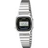 Casio Orologio CASIO Vintage LA670W-1A Donna Acciaio Nero Chrono Classico Digitale FIV