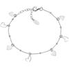 Amen Bracciale Donna AMEN BRLACUCUB1 Argento 925% Cuori