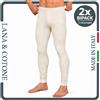 VP Calzamaglia Uomo Invernale Mutande Lunghe Lana e Cotone Intimo Termico Set da 2