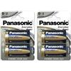 Panasonic 4x PANASONIC Everyday Power D LR20 1.5V Batterie Alcaline Stilo MN1300