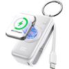 INIU Power Bank per Apple Watch, 5000mAh Caricabatterie Portatile con Cavo