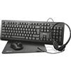 Trust Affidati a Primo 4-in-1: set composto da tastiera, mouse wireless, cuffie e tapp