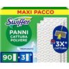 Swiffer Dry wet Panni Catturapolvere Confezione da 90+3 Ricariche GIGA PACK