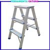 Scaletta Alluminio Scala 3 Gradini 150 Kg Sgabello Domestica Leggera Pieghevole