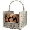 Esschert Design Cesto intrecciato per legna da ardere