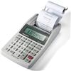 Sharp EL-1611V - Mini calcolatrice da tavolo grigio con display LCD a 12 cifre colori in stampa nero e rosso