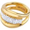 GUESS Anello Donna In Acciaio Gold Baguette JUBR06319JWYG52/54
