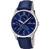 Festina Orologio multifunzione festina F16823/3 cinturino pelle fondo blu uomo