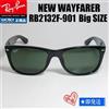 Ray-Ban Occhiali da sole Ray-Ban RB2132F-901 58 mm nuovi Wayfarer verde scuro