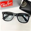 Ray-Ban WAYFARER RB2140F 601/SR5 montatura nero opaco grigio chiaro usata