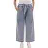 YES ZEE JEANS DONNA CAPRI PALAZZO CON LACCIO ELASTICO IN VITA LEGGERO P387/EB00