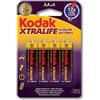 KODAK Batteria alcalina XTRALIFE-AA LR6 4 UDS