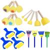 Children's DIY Bamboo Sponge Set Reusable Craft Painting Tools Educational Toys