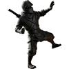 Statua , statuetta di marziali stampata in 3D, decorazione samurai