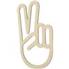 Wooden Wall Art Decor Reusable Hand Shape Wall Sticker for Living Room