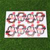 56Pcs Christmas Lollipop Packaging Paper Cards Reusable Red Decoration Tags